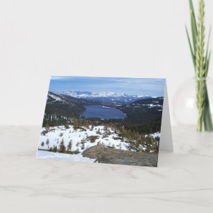 Lake Donner Feestdagen Kaart