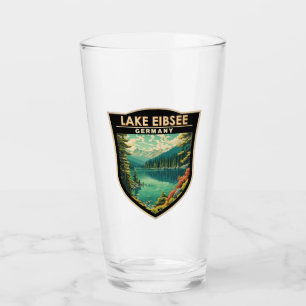 Lake Eibsee Duitsland Reiskunst Vintage Glas