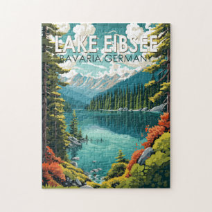 Lake Eibsee Duitsland Reiskunst Vintage Legpuzzel