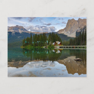Lake Emerald in den Rocky Mountains Postkarte Briefkaart