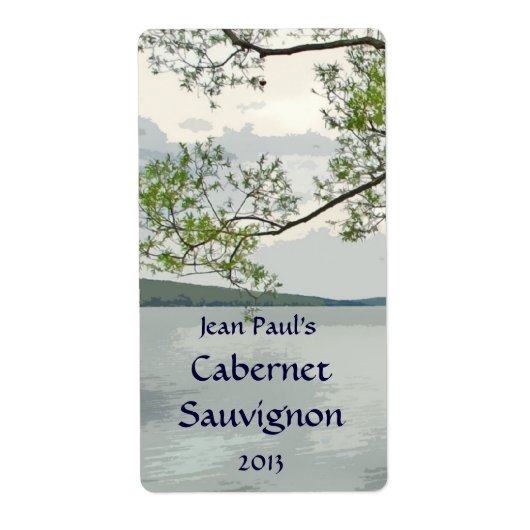Lake en Willow Wijn Label (Voorkant)