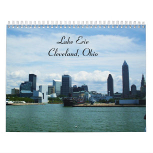 LAKE ERIE, CLEVELAND, OHIO-kalender Kalender