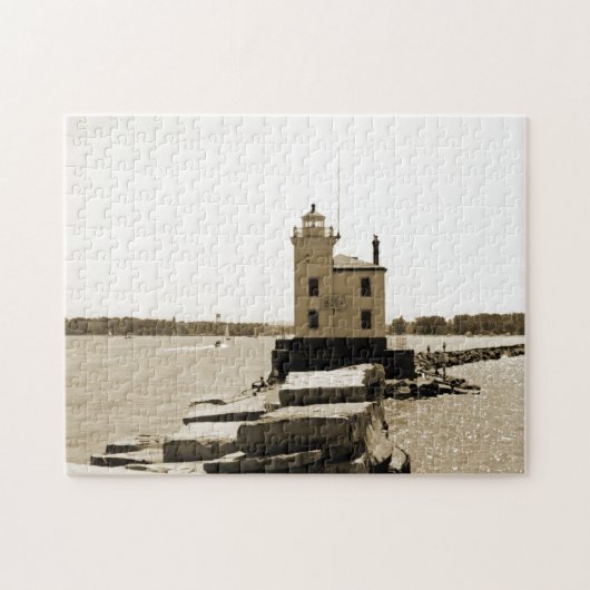 Lake Erie Lighthouse Legpuzzel (Horizontaal)