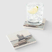 Lake Erie Lighthouse Stenen Onderzetter (Zijkant)