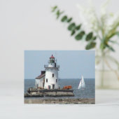 Lake Erie Lighthouse Summer Briefkaart (Staand voorkant)