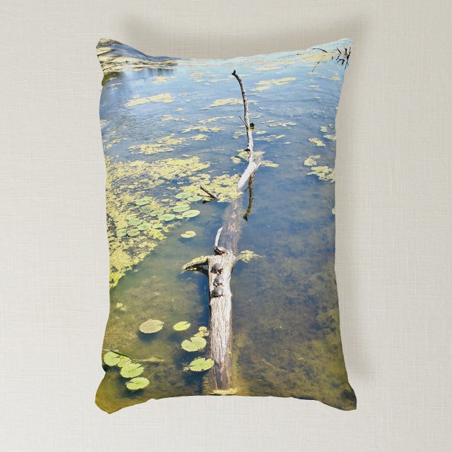 Lake Erie Metropark Turtle Log Horizontaal Accent Kussen (Creator heeft geüpload)