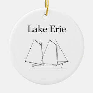 Lake Erie zeilboot Keramisch Ornament