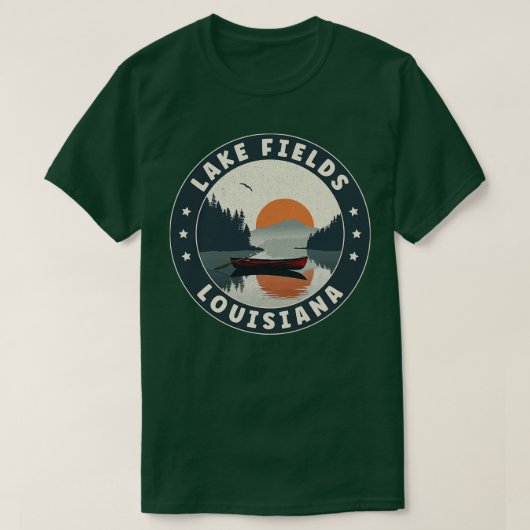 Lake Fields Louisiana Sunset TShirt (Design devant)