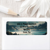 Lake Forest Bomen Wildernis Landschap landschap Etiket (Insitu)