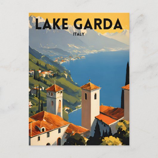 Lake Garda Italië Briefkaart (Voorkant)