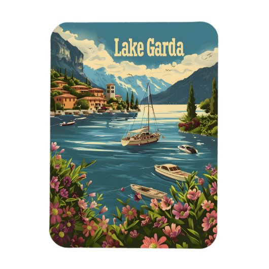 Lake Garda Italië Magneet (Verticaal)