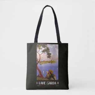 Lake Garda Italië — vintage reistassen Tote Bag