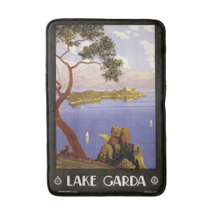 Lake Garda Italy Vintage Travel Poster badmatten