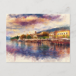 Lake Garda (Lago di Garda) - Watercolor Splash Briefkaart