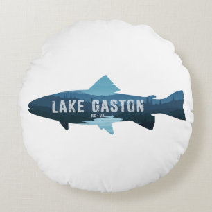 Lake Gaston North Carolina Virginia Fish Throw Pil Rond Kussen