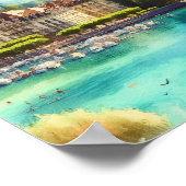 Lake Geneva Waterverf Poster (Hoek)