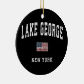 Lake george Ceramic Ornament (Rechts)