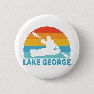 Lake George New York Kayak Ronde Button 5,7 Cm
