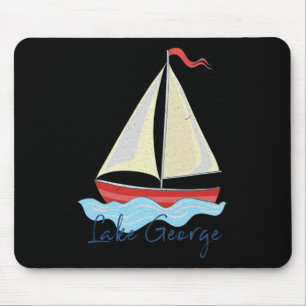 Lake George Ny Vakantie Zeilboot Zeilen Varen Muismat
