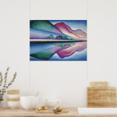 Lake George Reflection door Georgia O'Keeffe Poster (Keuken)