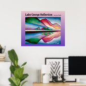 Lake George Reflection Poster (Thuiskantoor)