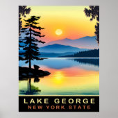 Lake George, staat New York, reizen Poster (Voorkant)