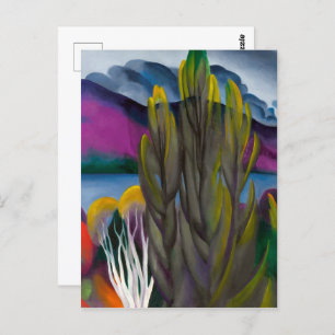 Lake George White Birch Georgië O'keeffe Briefkaart