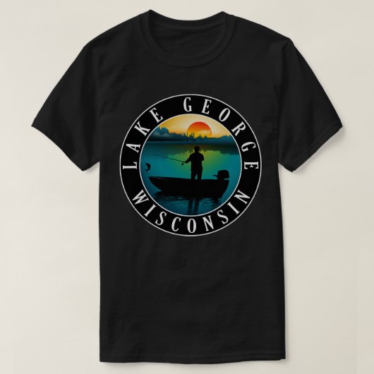 Lake George Wisconsin Vist T-shirt (Design voorkant)