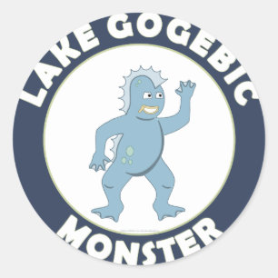 Lake Gogebic Monster Ronde Sticker