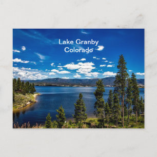 Lake Granby, Colorado (gelabeld) Briefkaart