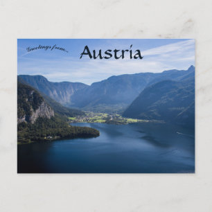 Lake Hallstatt Salzkammergut Oostenrijk Briefkaart