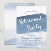 Lake Harbor Mist | Uitnodiging voor afscheidsfeest (Voorkant / Achterkant)