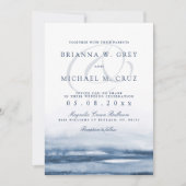 Lake Harbor voor bruiloft uitnodiging marine terug (Voorkant)