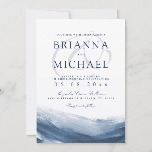 Lake Harbour Morning Faire-part de mariage (Devant)