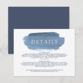 Lake Harbour voor bruiloft details Informatiekaartje (Voorkant / Achterkant)