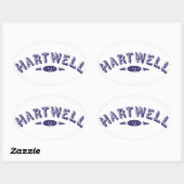 Lake Hartwell Ovale Sticker (Vel)