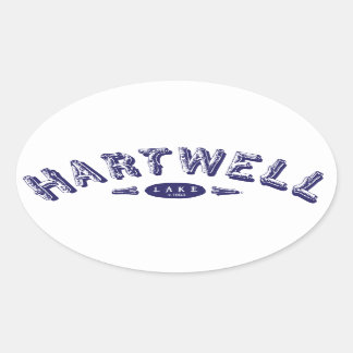 Lake Hartwell Ovale Sticker