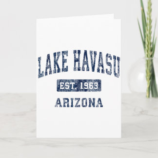 Lake Havasu Arizona Az Vintage Gevestigde Sporten  Kaart