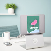 Lake Hillier Australian map. Sticker (Laptop op bureau)