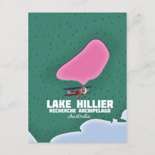 Lake Hillier Australische kaart. Briefkaart