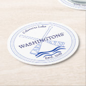 Lake House Drink Bierhuisje Fles Onderzetters (Gebogen)