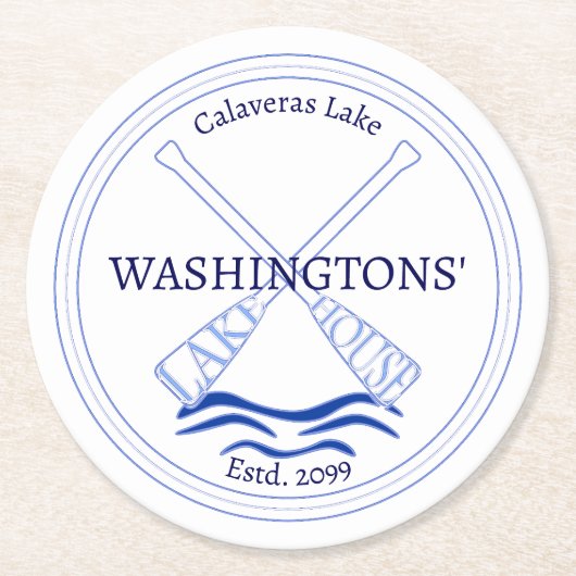 Lake House Drink Bierhuisje Fles Onderzetters (Voorkant)