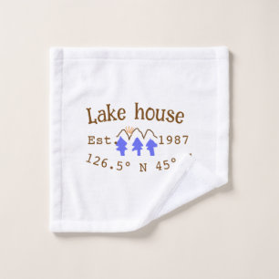 Lake house et. Date année coordonnées personnalisé
