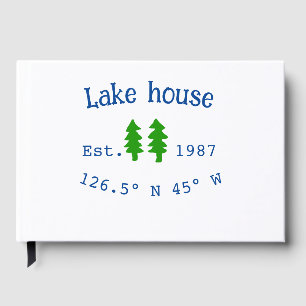 Lake house et. Date année coordonnées personnalisé