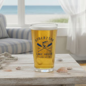 Lake House Familienaam Crossed Oars Vis Glas