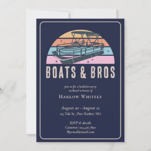 Lake House Nautical Boats Bros vrijgezellenfeest Kaart