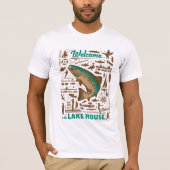 Lake House Pattern T-shirt (Voorkant)