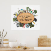 Lake House - Pêche - Accueil Poster (Cuisine)