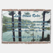Lake House Rules Deken (Voorkant)