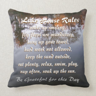 Lake House Rules Kussen